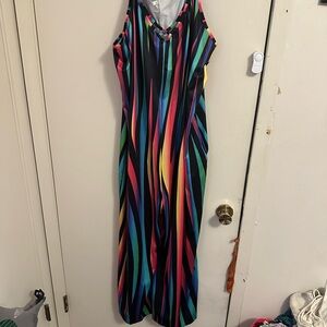 Multicolor Striped jumpsuit